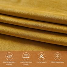 Golden Velvet Curtains, Luxurious 2-Panel Home Decorative Curtains, Blackout Curtains For Bedroom And Living Room, Thermal Insulating Luxurious Ultra-Soft Decorative Ring-Top Room Curtains, Suitable For Room Decoration, Holiday Decorations, Christmas Decorations, Living Room, Bedroom, Hotel, Apartment (Width 42 X Length 63 Inches, Width 42 X Length 84 Inches, Width 52 X Length 63 Inches, Width 52 X Length 72 Inches, Width 52 X Length 84 Inches, Width 52 X Length 96 Inches, Width 52 X Length 108 Inches) - 金色 - 查看 8