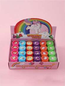 10/24/48 Pcs Unicorn Assorted Stampers For Kids Birthday Party Favors Goody Bag Stuffers Pinata Fillers Classroom Rewards Carnival Prizes