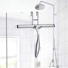 不锈钢多功能刮水器，可更换橡胶刮片，适用于淋浴房玻璃，手持式淋浴房刮水器，也可用于刮除玻璃上的水渍，是家用清洁刮水器、窗户刮水器和水渍清除器的理想选择，适用于淋浴房门、浴室、窗户和汽车玻璃。 - 彩色 - 查看 1