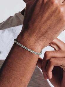 1 st armband i rostfritt stål, minimalistisk och trendig present till män - Multifärgad - Visa 9