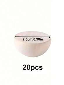 20/50 Wooden Beads Set Semi-Circle Semi-Sphere Semi-Circle, DIY Craft Material, Wooden Semi-Sphere Beads