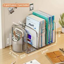 Acrylic Bookends, Transparent Bookshelves, Bookends, Desktop Storage Boxes, Office Document Racks, Student Book Storage Racks, Album Display Racks, Creative Storage