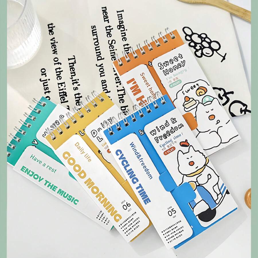 A7 Welpen Lässig Glatte Spiralblock, Schüler tragbare Klassenzimmer Taschenheft, Dessert Kaffee Memo Buch, Kinder Tagebuch, Journal und Partybevorzugungen