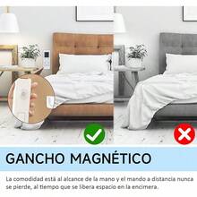 QianMu 6 Piezas Soporte Magnéticos para Organizador de Control Remoto, Soporteíble Autoadhesivo para Montaje Pared, porta Controles Tv, porta Router, Controles, Objetos Pequeños (Negro) - blanco - Ver 11