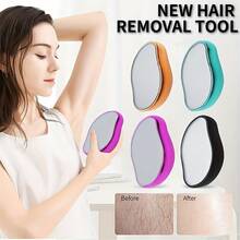 Crystal Hair Removal, Crystal Hair Remover For Men And Women, Painless Crystal Hair Removal, Adult Magic Crystal Hair Removal, Hair Removal Tools, Female Hair Removal, Painless Reusable, Waterproof, Exfoliating, Money-Saving, Quick, Simple, Smooth Hair Removal, Suitable For Body, Leg, Arm, Back Hair Removalcolor Random) For Christmas Gift