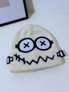 1 件女士趣味机器人针织帽，时尚百搭无檐帽，适合外出和派对，秋冬季 - 多色 - 查看 8