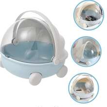 Compatible With Labubu Portable Round Bassinet, High-Quality Design And Shoulder Strap, Perfect For Collecting Dolls, Pets, Storage, Dolls, Travel, Home Storage | Compact Design With Safety Cover, 2 Colors To Choose From, Carrying Case, Perfect For Displaying And Collecting Cute Doll Decorations, Gift Packaging Supplies, Decorating Your Gifts, Birthday Gifts, Holiday Gifts, Party Gifts