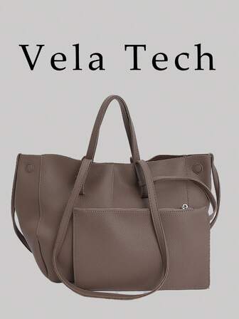 New Korean Niche Lychee Texture Pleated Shoulder Bag, Versatile Large Capacity Tote Bag, Lightweight Luxury Vintage Elegant Underarm Bag, High-End Fashion Shoulder Bag, Handbag, French Niche Design Large Capacity Shopping Bag, Commuter Bag