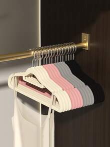 10/20 appendini per abiti con rivestimento in velluto, ad alta capacità di carico, senza lasciare tracce, appendiabiti di lusso per armadi, adatti per camicie, cappotti, abiti, pantaloni, da usare in camera da letto, balcone, bagno