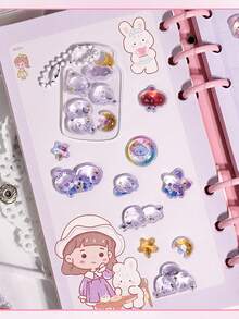 3D Cute Stickers 3D Cartoon Scene Reusable Fun DIY Scrapbook Planner Diary Laptop Mobile Phone Case Sticker Adult Relief, Sticked On Suitcase Computer Water Cup Mobile Phone Case Refrigerator Wall Helmet Cabinet Box Door Bed Guitar