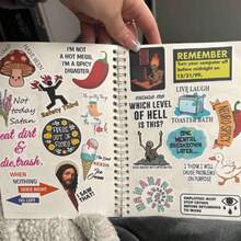 50-Pack Humorous Satirical Graffiti Paint Stickers, Reusable Self-Adhesive Stickers For Laptops, Water Bottles, Luggage - Colored, Funny Designs - Great For Holiday Gifts, Cute Stickers For Plastic, Glass, Metal, Ceramic Surfaces,Room Decor, Home Decor, Fall Decor, Bedroom Decor - Multicolor - View 6