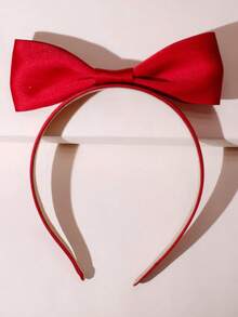 1 件红色 3D 蝴蝶结头带，适合日常、化妆、节日派对佩戴、发带、发箍头带、头饰 - 彩色 - 查看 3