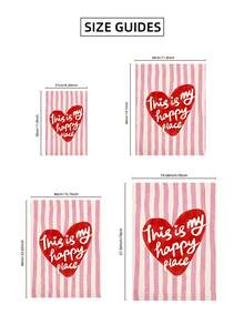 This Is My Happy Place" Print, Vintage Heart Stripes Poster, Preppy Wall Art Poster, Unframed Wall Decor, Apartment Art Print, Wall Decor Art, Dorm Decor, Party Decor And Best Gift Choice Room Decor, Funky Posters, Bedroom Decor, College Dorm Essentials, Wall Prints, AestheBBBBtic Room Decor, Dorm Accessories, Corner Decor, Music Posters - Multicolor - View 8