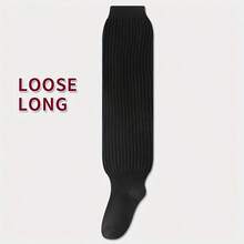 2/1 双可爱日式阔腿袜，百搭又显气质。女士竖条纹长袜，叠穿款，应季保暖睡眠袜，理想的圣诞新年礼物，温暖居家睡眠袜，寒冷天气必备单品，袜子收藏家的必备单品。可手洗或干洗。纯色。及膝针织拖鞋袜，舒适地穿在地板上。 - 彩色 - 查看 17