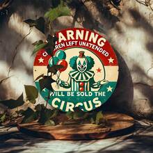 1 biển báo cảnh báo ngộ nghĩnh, sống động - Hình tròn trang trí bền chắc, thích hợp cho nhà cửa, ngoài trời, sân hiên, vườn và bãi cỏ, với bề mặt chống chịu thời tiết và lỗ lắp đặt dễ dàng. - Nhiều màu - Xem 6