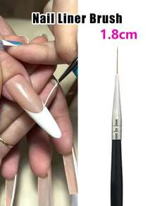 Bộ 3 bút vẽ móng nghệ thuật, bộ cọ vẽ sơn gel móng tay - Vẽ đường nét mảnh, phác thảo chi tiết, bút tô màu mềm, kích thước 9/18/24mm, bộ cọ vẽ móng, bút vẽ móng, bút kẻ viền móng, cọ vẽ móng, bút vẽ hoa, dụng cụ làm móng, nhà cung cấp dụng cụ làm móng, quà tặng cho nữ. - màu đen - Xem 9
