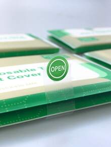 100/50/20/10 片/包，10 片/包一次性水溶性便携式马桶座套，方便旅行和商务出行，马桶座套，飞机旅行、露营、浴室用品必备配件 - 彩色 - 查看 12