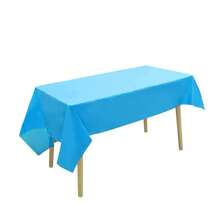 1 pieza Mantel desechable de plástico, rectangular, adecuado para fiestas de cumpleaños, baby shower, bodas, sociales de helados y con temática oceánica, decoración, disponible en varios colores, de vuelta al colegio, Día de San Valentín - Multicolor - Ver 10