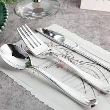 150/75/50/25/20/10/2 pièces Set de cuillère/fourchette/couteau réutilisables en argent pour gâteau/salade, convient pour les fêtes, l'extérieur, les rassemblements familiaux, les mariages, les festivals, les ustensiles pour gâteaux et salades, les restaurants, la cuisine