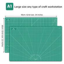 A2/A3/A4/A5 Thick Self-Healing Cutting Mat, Double-Sided Non-Slip Rotary Cutting Mat, Blade Cutting Board Protector, Suitable For Crafts, Quilting, Sewing, Scrapbooking, DIY, Handbook Making, Model Making, Textile Precision Cutting Projects - Cutting Board - View 3