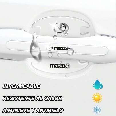 14 Protector de manijas para auto,Protectores de puertas para auto,Autoadhesivo Impermeable,Protectores para manija de puerta de coche de arañazos transparente para todos los modelos de