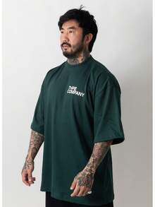 Oversized Company T-Shirt - Dark Green - View 2