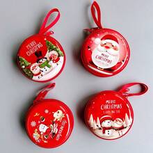 Un paquete de 5 monederos pequeños de regalo de Navidad, regalo de recompensa, compañero de regalo de cumpleaños para la clase de escuela primaria, regalo de Navidad