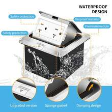 contactos Para Piso Toma Corriente Para Piso Floor Outlet - Negro - Ver 3