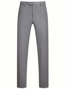 Men's Suit Elegant Men's Three-Piece Suit, Suitable As A Wedding Suit Or Business Suit. It Includes A Shawl Collar Suit Jacket, A Waistcoat And Matching Trousers, Featuring A Business Casual Style With A Solid Color, Simple And Sophisticated Design. Ideal For Occasions Such As Daily Casual Wear, Holiday Events, Business Settings, Weddings, Dances, And Commuting To Work, It Also Makes An Excellent Gift For Boyfriends Or Husbands. - Xám - Xem 7