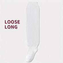 2/1 双可爱日式阔腿袜，百搭又显气质。女士竖条纹长袜，叠穿款，应季保暖睡眠袜，理想的圣诞新年礼物，温暖居家睡眠袜，寒冷天气必备单品，袜子收藏家的必备单品。可手洗或干洗。纯色。及膝针织拖鞋袜，舒适地穿在地板上。 - 彩色 - 查看 9