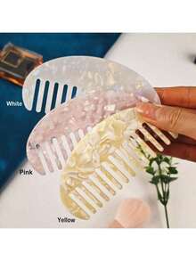 1 chiếc lược nhỏ gọn tối giản họa tiết vân đá cẩm thạch, lược chải tóc mini bằng sợi acetate, thích hợp cho du lịch hàng ngày, hoạt động ngoài trời, thể thao, văn phòng, trường học, kẹp tóc, phụ kiện tóc, quà tặng cho phù dâu và nhiều hơn nữa. - Nhiều màu - Xem 7