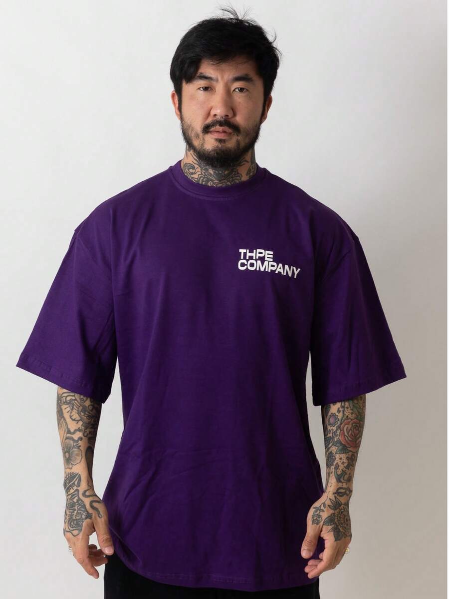 Oversized Company T-Shirt - Màu tím - Xem 1