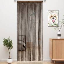 Door String Curtains Fringe Door Curtains For Doorways Window Room Dration Living Room Divider(39"X110", Coffee),21763583 - Cà phê nâu - Xem 1