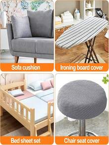 4pcs Adjustable Bed Sheet Fasteners, Elastic Bed Sheet Holders With Metal Clips, Fit For Bed Sheets, Mattresses, Ironing Boards Or Sofa, Heavy Duty Bed Corner Sheet Grippers With Locks, Non-Slip Bed Sheet Clips, Bed Frame Stabilizers - Multicolor - View 12