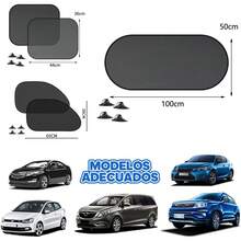CHENGBAO 5 Piezas Negro Parasol para Auto Ventana,protección de Rayos,Cubre Sol para Auto,el Calor y el deslumbramiento. (Negro) - 1 - Ver 6