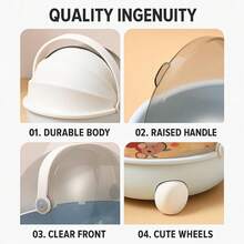 Compatible With Labubu Portable Round Bassinet, High-Quality Design And Shoulder Strap, Perfect For Collecting Dolls, Pets, Storage, Dolls, Travel, Home Storage | Compact Design With Safety Cover, 2 Colors To Choose From, Carrying Case, Perfect For Displaying And Collecting Cute Doll Decorations, Gift Packaging Supplies, Decorating Your Gifts, Birthday Gifts, Holiday Gifts, Party Gifts