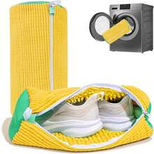 Bolsa para lavadora de zapatos, bolsa de lavandería para zapatos para lavadora y secadora, bolsa de limpieza de zapatos reutilizable para limpiar zapatos sin manchas - gris 1 pieza - Ver 3