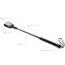 1pc PU Leather Riding Whip, Soft Equestrian Whip With Non-Slip Woven Handle & Wrist Strap Training Accessory