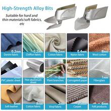 مقص كهربائي SNUOK سعة 2000 مللي أمبير، شفرات من الفولاذ المقاوم للصدأ للأقمشة والورق والجلد، أداة DIY لاسلكية، بطارية ليثيوم أيون 3.7 فولت، شحن عبر USB (لا يشمل محول)، يمكن الاستخدام أثناء الشحن - أصفر - مشاهدة 10