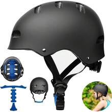 Casco Bicicleta para Niños/Adulto, Casco para Bici, Skateboard Patinaje Ciclismo Monopatín Casco Infantil Ajustable Casco de Scooter Equipo de Protección de  para Deportes - CH - Ver 1