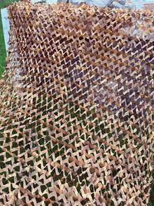 1pc Camouflage Net Hunting Concealment Sun Shade, Car Cover, Desert Camouflage Sun Canopy, Outdoor Sun Shade Net, Garden Decor - Brown - View 8