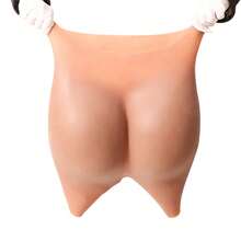 Plus Size Women's High Waist Tights Silicone Panties Artificial Open Crotch Hip Lifter Butt Bum Lift Shaper Shapewear Leggings