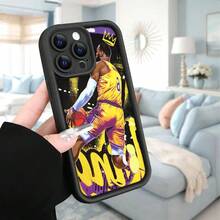 Creativo - Patrón de estrella de baloncesto de graffiti fresco y moderno de verano - Funda impresa con UV adecuada para iPhone 16/15/14/13/12/11 XS XR X 7 8 Plus Pro Max - Carcasa suave de TPU negra, proporcionando protección a prueba de golpes (regalo de cumpleaños, Pascua, días festivos, para amigos, familia, novia) - Mezcla de colores - Ver 5