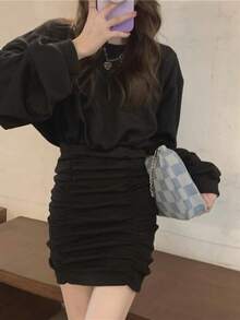 Women Mini Dresses - 黑色 - 查看 8