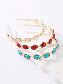 1pc Fashion Vintage Headband, Elegant & Charming, Minimalistic & Versatile, Unique Design, Creates Perfect Hairstyle, Great For Photos, Rhinestone Decor, Suitable For Home, Outing, Party, Wedding & Various Occasions, Hair Band, Hair Hoop, Autumn, Hair Accessories