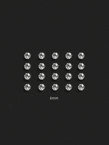 140pcs/40pcs/20pcs Fashion Boxed Rhinestone Men's Earring Set, Suitable For Daily Wear, Holiday Gifts, Simple Jewelry - Multicolor - View 5