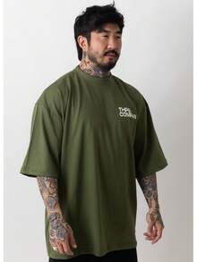 Oversized Company T-Shirt - Màu xanh Ô liu - Xem 3