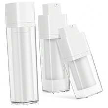 1 件白色真空泵瓶、塑料面霜罐、面膜瓶、化妆品可再填充容器、药膏罐、优质厚塑料分配瓶，适用于面霜、乳液、蜡烛等。 - 茶色 - 查看 1