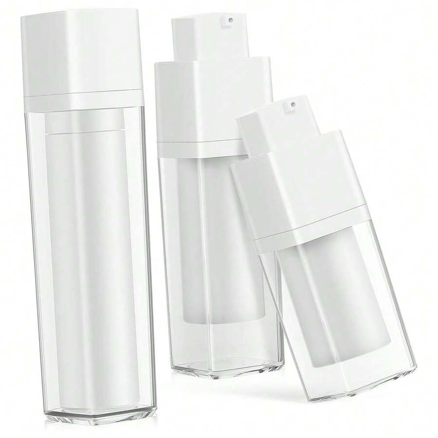 1 件白色真空泵瓶、塑料面霜罐、面膜瓶、化妆品可再填充容器、药膏罐、优质厚塑料分配瓶，适用于面霜、乳液、蜡烛等。 - 茶色 - 查看 1