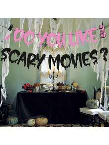 1 Set Do You Like Horror Movies? Halloween Decoration Banner, Horror Movie Themed Scream Party Decor, Scary Night Birthday Party Supplies